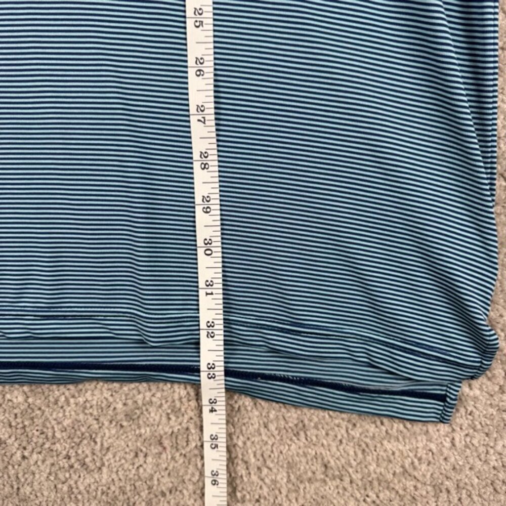 LACC Golf Polo Men's XL Blue White Performance Shirt US OPEN Official Stretch - Picture 7 of 9